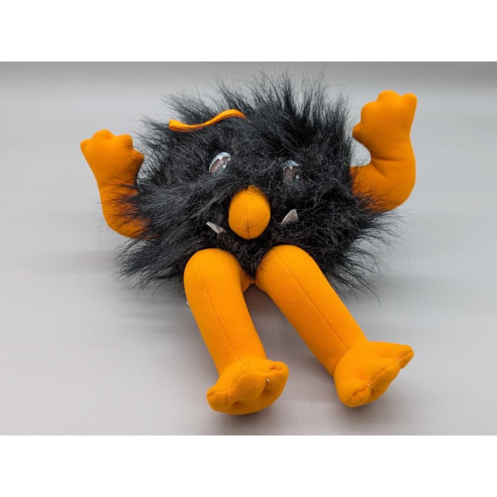 House Of Lloyd Vintage Black Monster Mask Laughing Evil Halloween Fury Plush